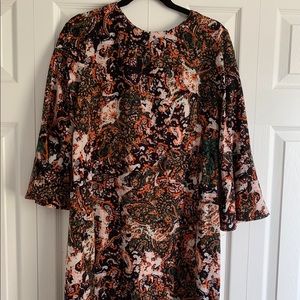 Paisley print dress